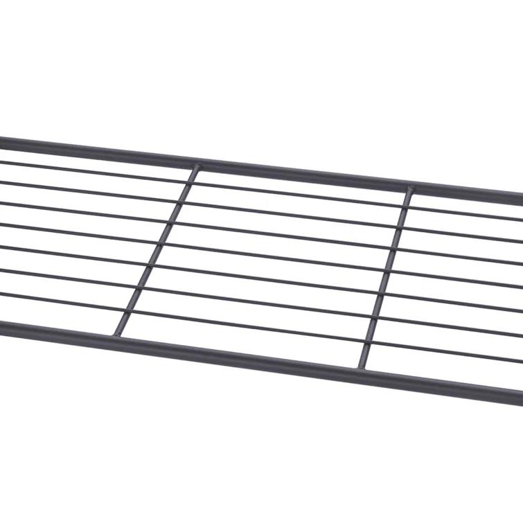 Trinity TRINITY Dark Gray 4-Tier Slat Shoe Rack w/ Console Top