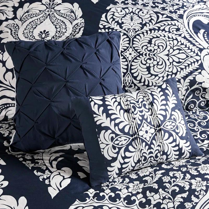 Madison Park Vienna 7 Piece Cotton Printed Comforter Set