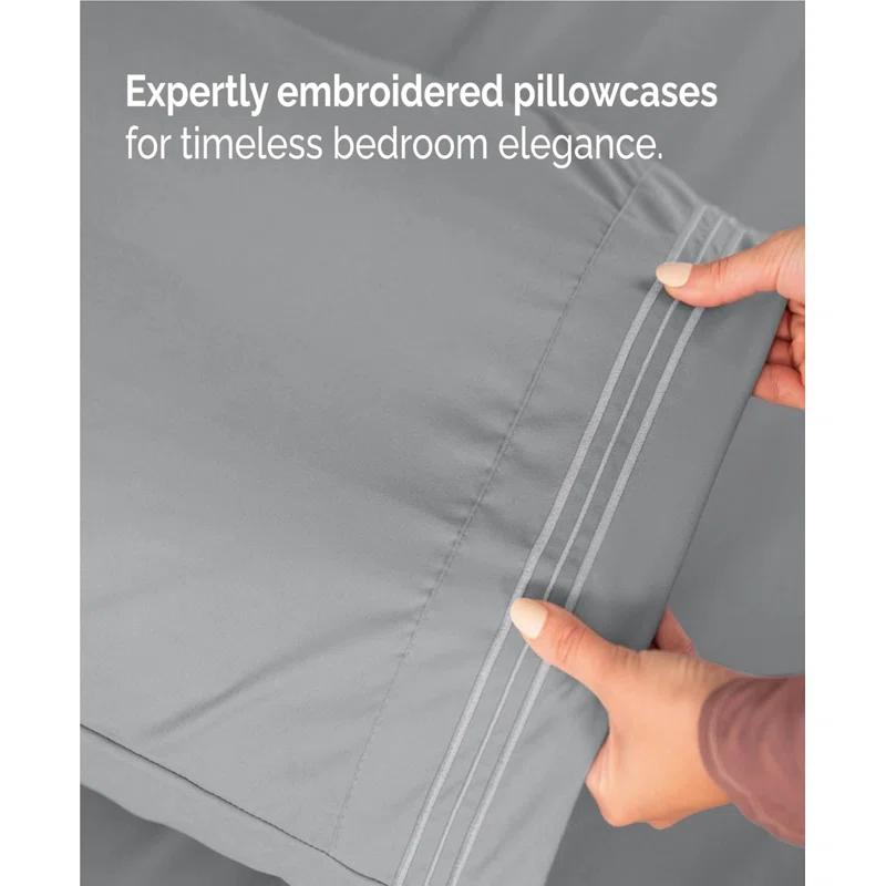 CGK Linens 4 Piece Sheet Set Premium Cooling, Soft & Wrinkle Free Sheet Set