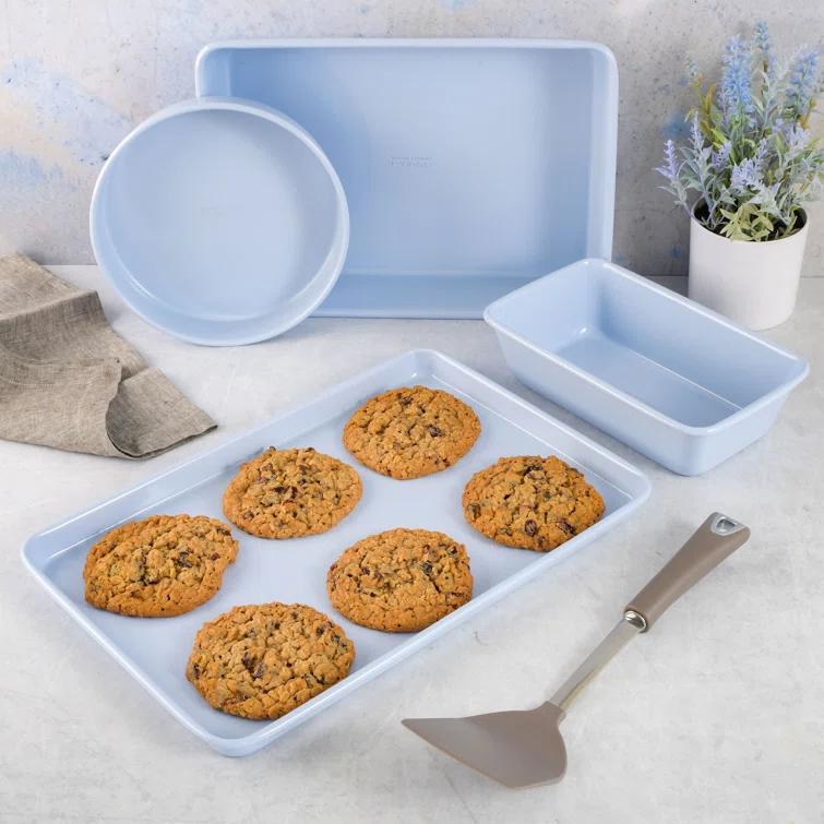 Martha Stewart Everyday Martha Stewart Everyday 4 Piece Carbon Steel Colored Bakeware Set In Lavender