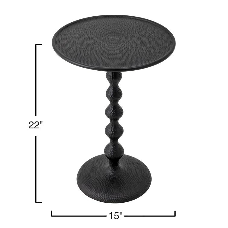 Rowena Interiors Alexander Hammered Metal Side Table