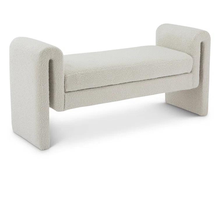 Wrought Studio™ Hiroyasu Upholstered Boucle Bench