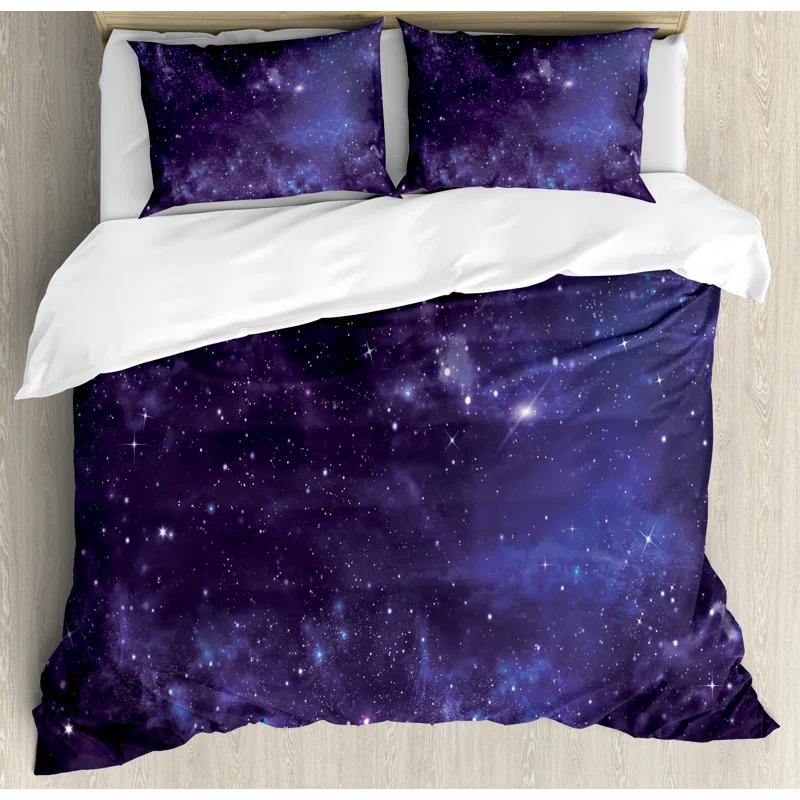 Ambesonne Galaxy Modern & Contemporary Duvet Cover Set