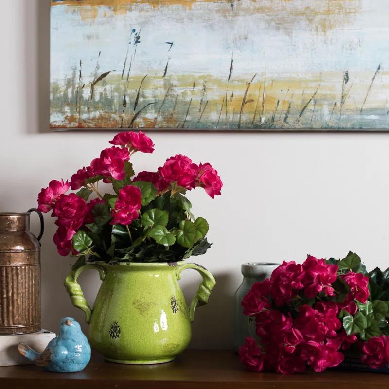 Winston Porter Artificial Polyester Begonia Bush