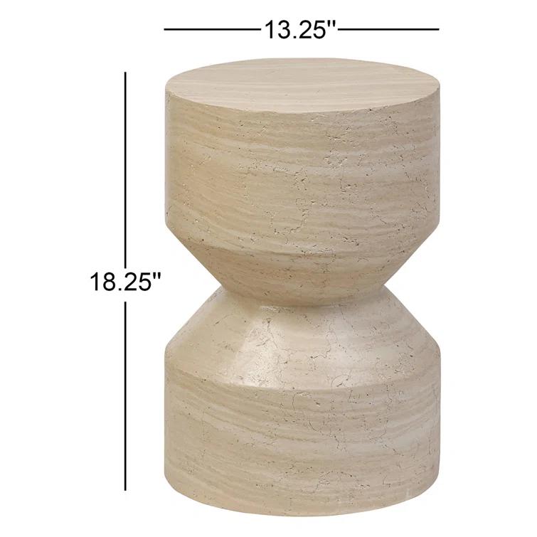 Roelf End Table-Sand Striae