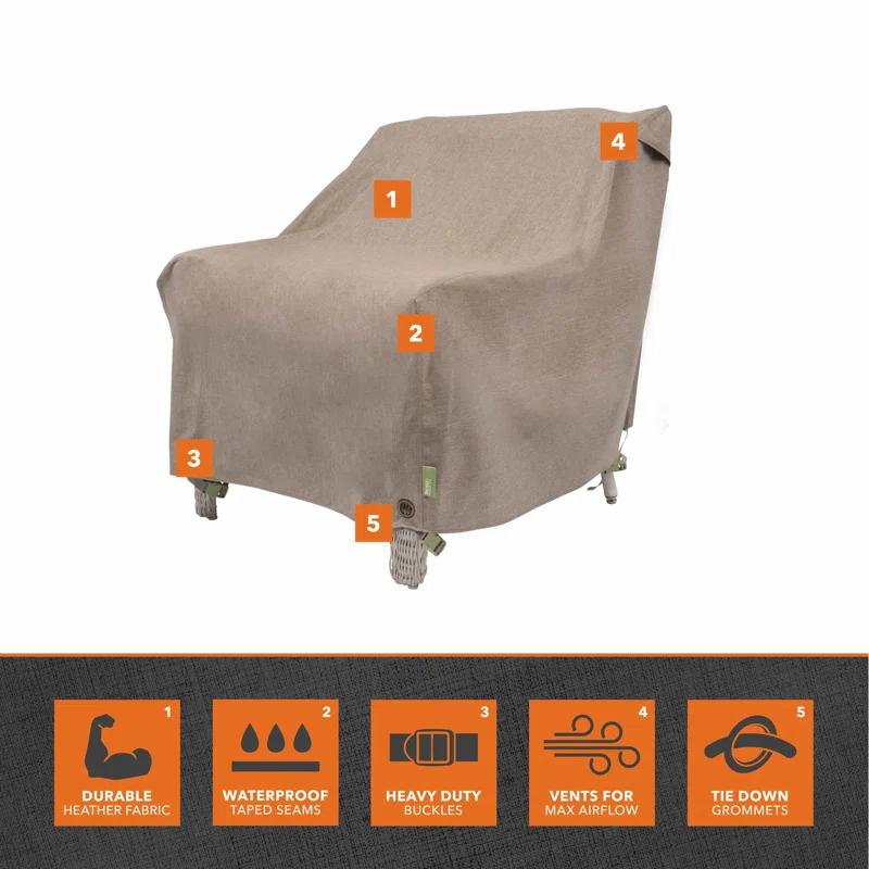 Modern Leisure Modern Leisure Garrison Patio Swivel Lounge Chair Cover,  37.5"L x 39.25"W x 38.5"H, Sandstone