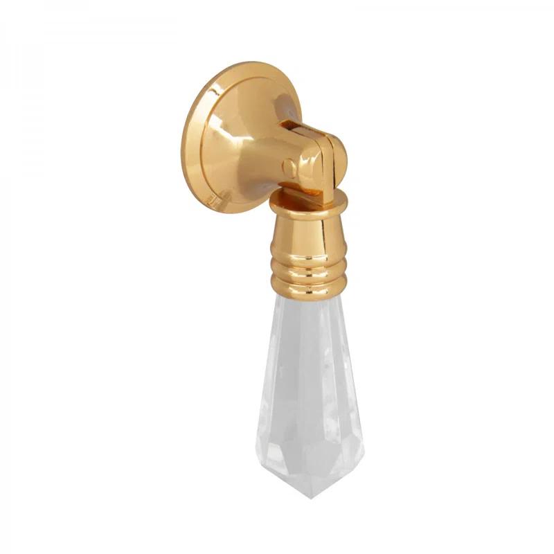 The Renovators Supply Inc. Clear Pendant Drop Pull Brass Cabinet Drawer Door Pull Handle