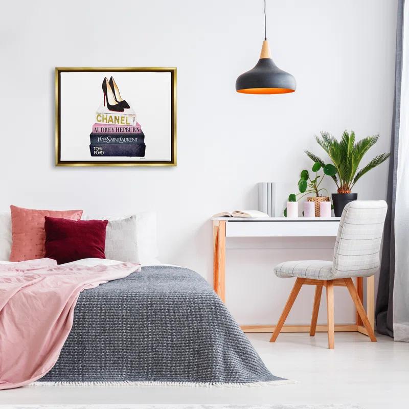 Stupell Industries " Glam Fashion Book Set Black Pump Heels " by Amanda Greenwood