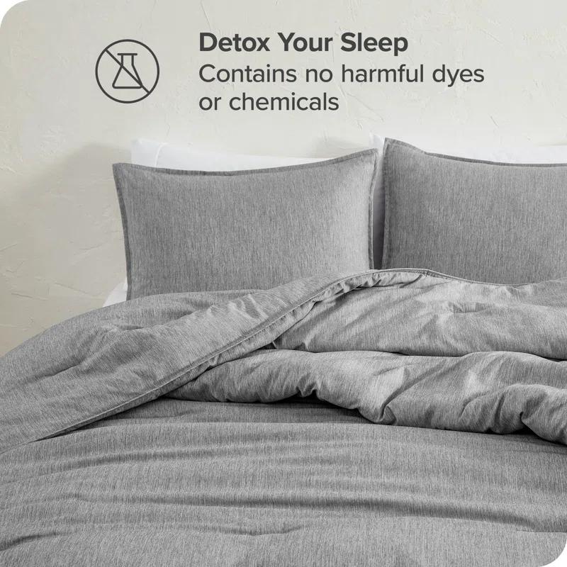 Bare Home Bare Home Heathered Comforter Set - Ultra-Soft - Goose Down Alternative - All Season Warmth