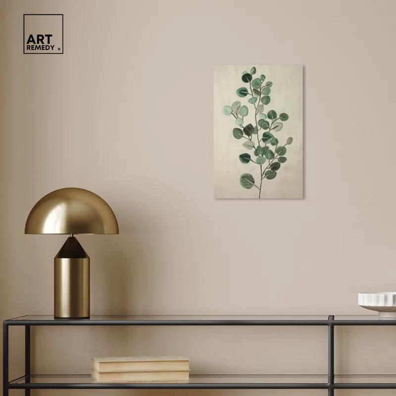 Art Remedy Eucalyptus Embroidery Botanical Art Prints Wall Art by Art Remedy