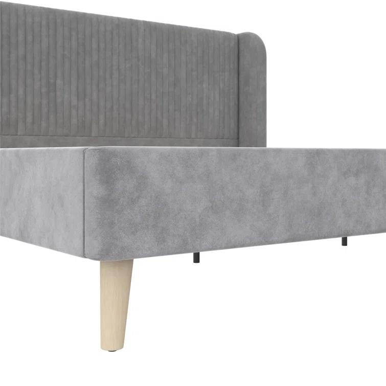 Novogratz Holly King Size Upholstered Platform Bed