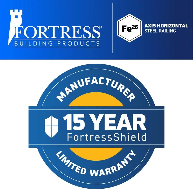 Fortress Building Products Fe26 Axis Steel Railin.g Level Panel