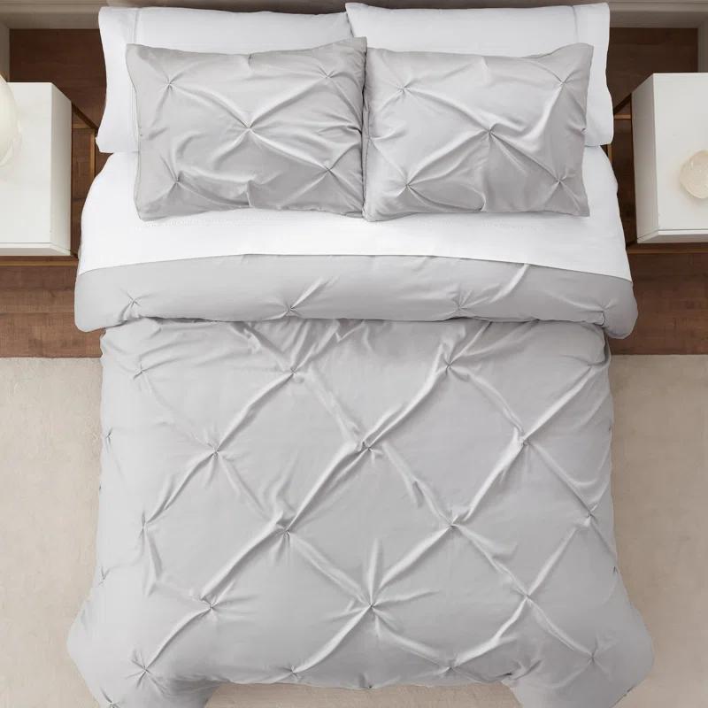 Serta Simply Clean Microfiber 3 Piece Duvet Cover Set