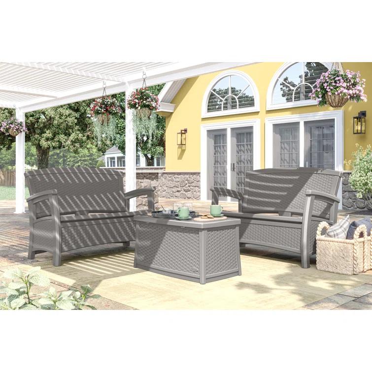 Suncast Rectangular Resin Outdoor Coffee Table