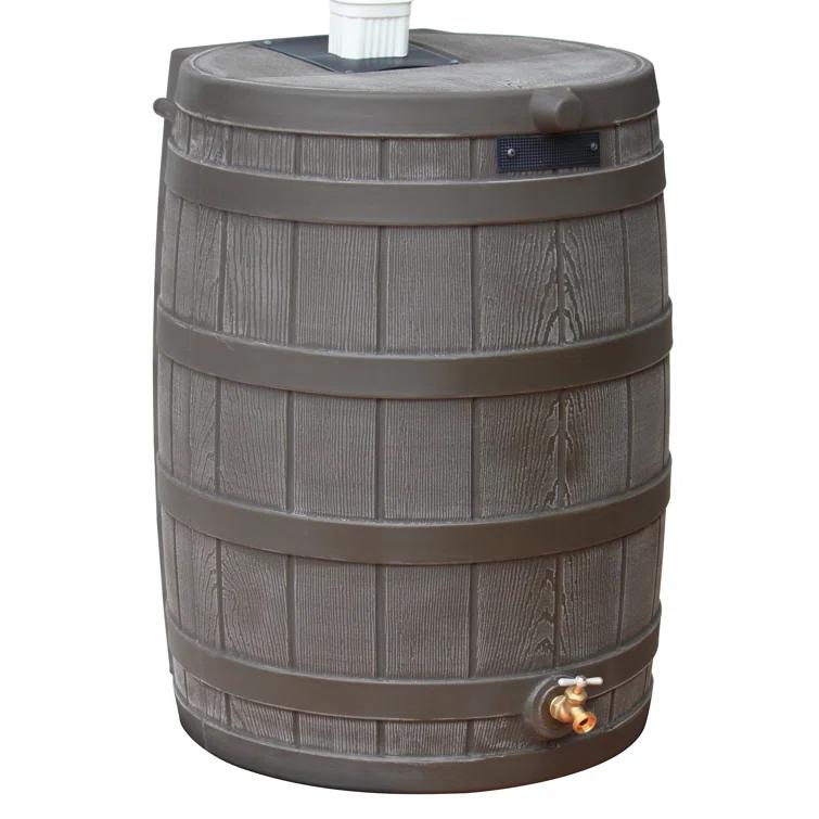 Good Ideas Good Ideas Rain Wizard Whiskey Style Rain Barrel with Overflow and Spigot