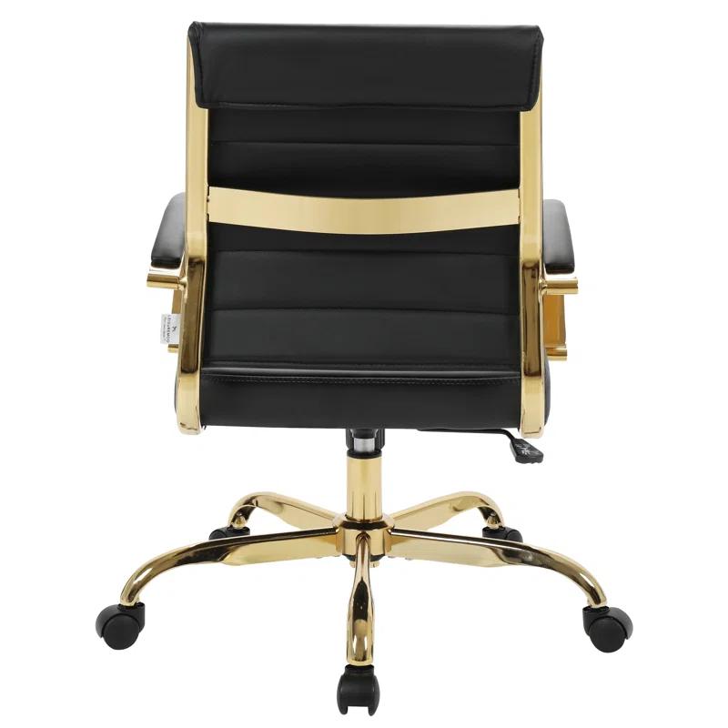 Everly Quinn Naudain Leather Office Conference Chair Modern Executive Meeting Room Chairs