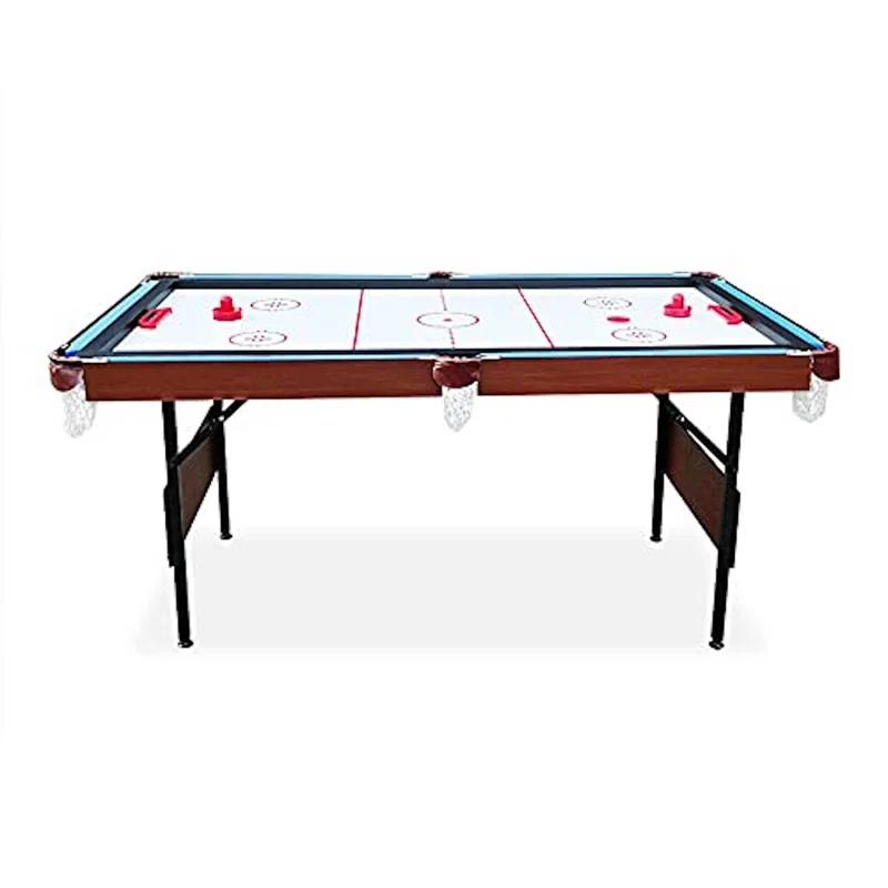 RACK Pool Tables Rack Crux 55 in Folding Billiard/Pool Table (Blue 3-in-1 Multi Game)