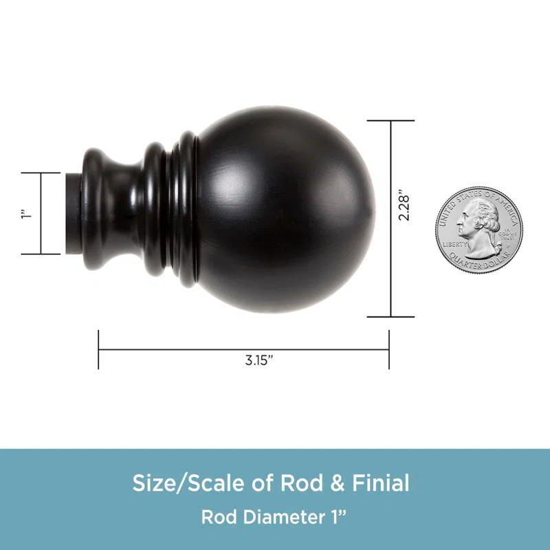 Layla 1" Single Curtain Rod