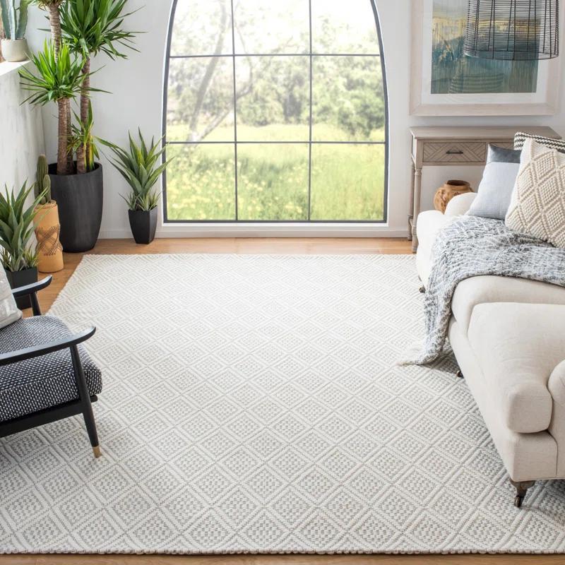 Safavieh Geometric Flat Weave Wool And Cotton With Latex Geometric Rug