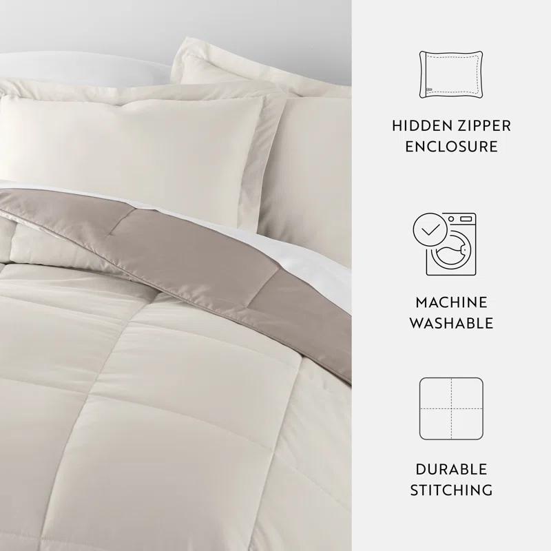 Becky Cameron Reversible Down-Alternative Comforter Bedding Set