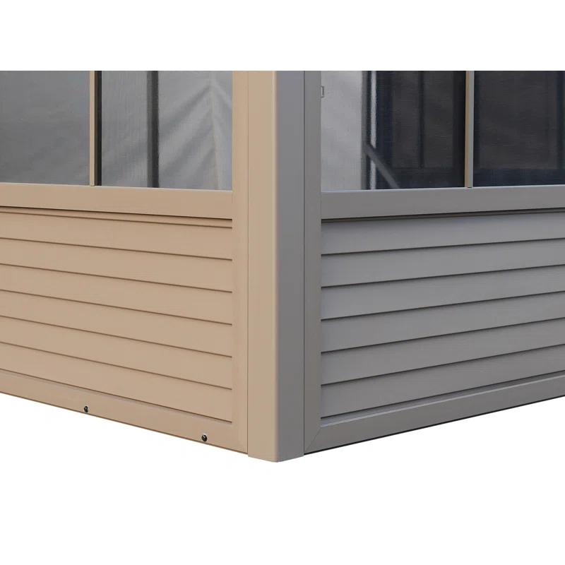 Gazebo Penguin Florence Wall-Mounted Solarium with Metal Roof