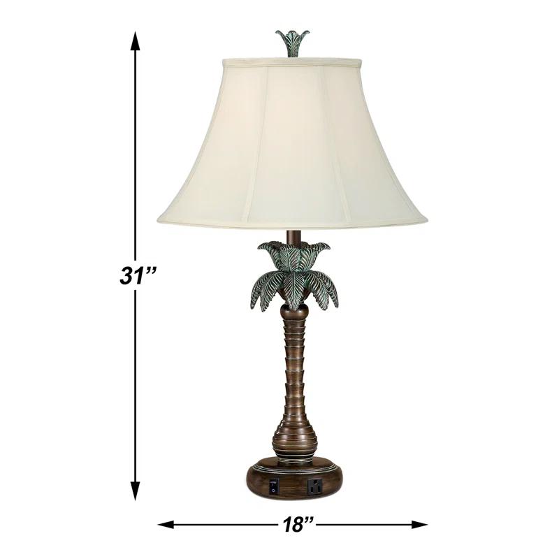 Medallion Lighting Palm Tree Resin Table Lamp (Set of 2)