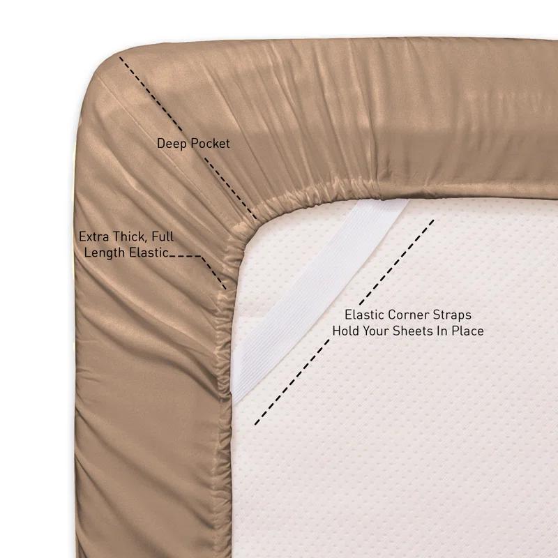 Sweet Home Collection All Season Bed-in-A-Bag 5pc/7pc Solid Color Comforter & Sheet Set Ultra Soft Bedding by Sweet Home Collection