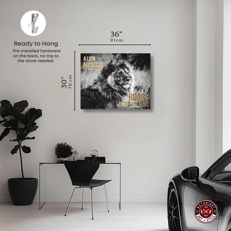 Notori Art Success Is Silent Canvas Motivational Quotes Print By Notoriart