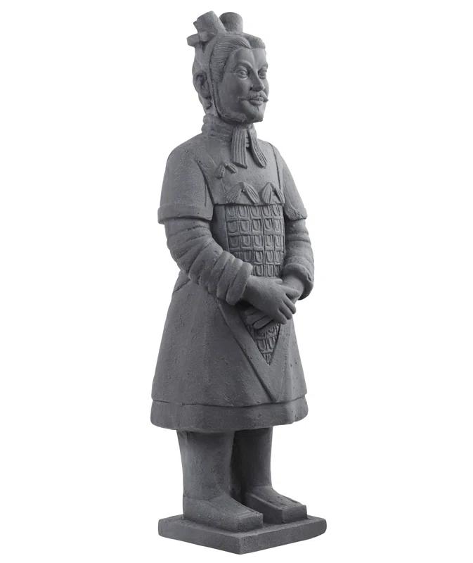 Arlmont & Co. Atas Warrior Weather Resistant Stone Garden Statue