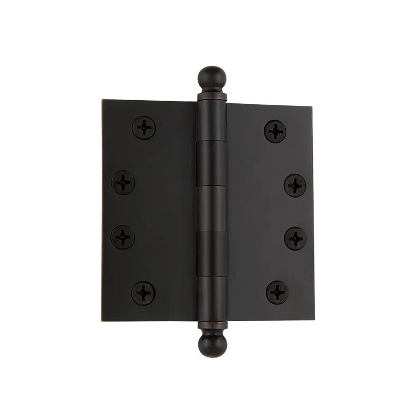 4" Ball Tip Heavy Duty Hinge with Square Corners