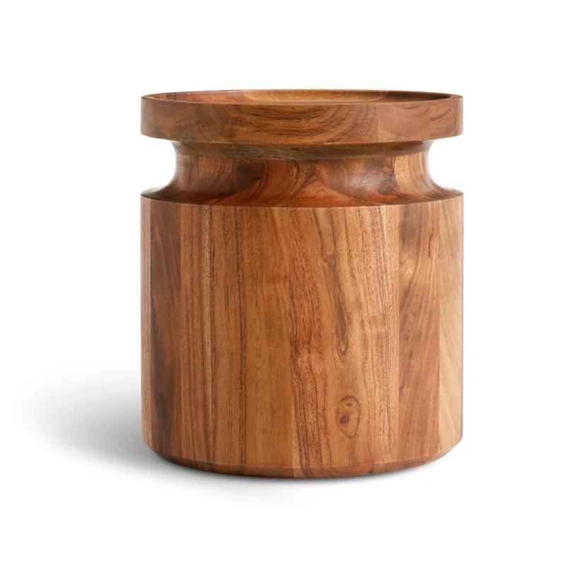 Blu Dot Turn Solid Wood Tray Top End Table