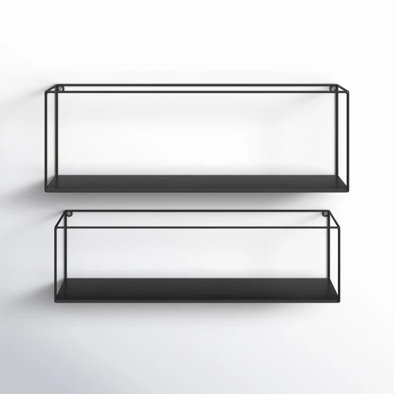 Corrigan Studio® Saliyah 2 Piece Metal Accent Shelf