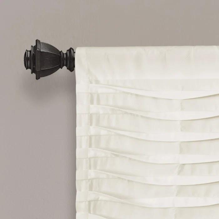 Lush Decor Tailored 52'' W Window Valance Blue,Cream,Dark Gray,Light Gray,White