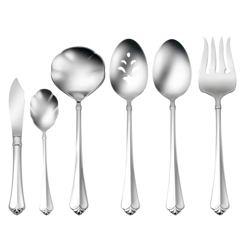 Oneida Oneida Juilliard 6 Piece Flatware Serving Set, 18/10 Stainless Steel