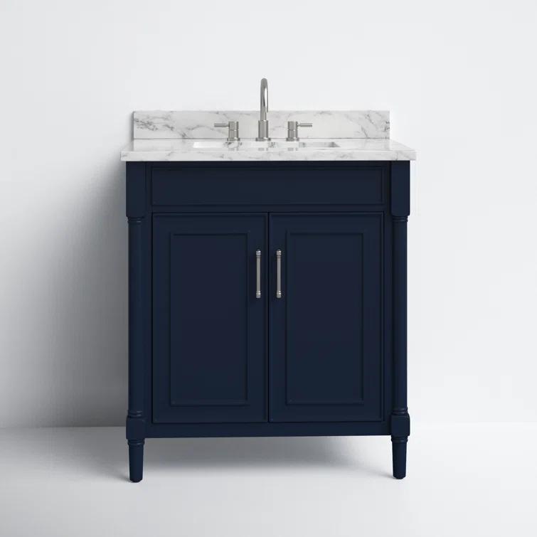 Joss & Main Addison 31'' Single Bathroom Vanity with Marble Top