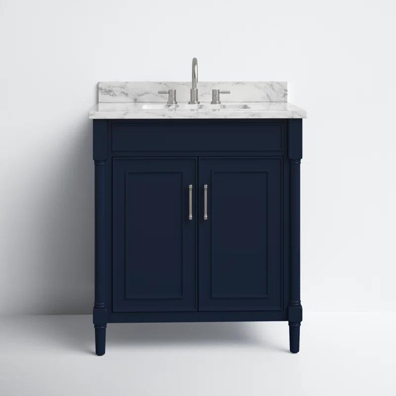 Joss & Main Addison 31'' Single Bathroom Vanity with Marble Top