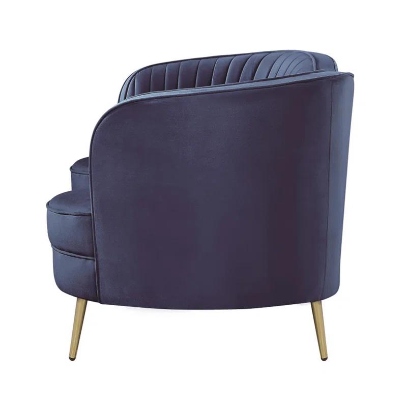 A&J Homes Studio Sophia 74'' Velvet Loveseat