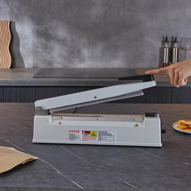 VEVOR VEVOR 12" Aluminum Hand Impulse Heat Sealer Machine Poly Plastic Bags Sealing