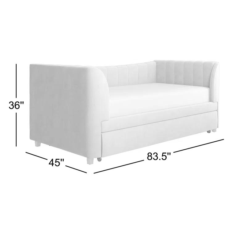 Valentina Twin Upholstered Daybed with Trundle