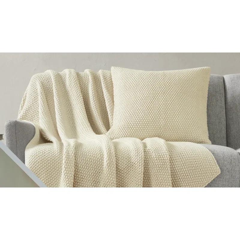 INK+IVY Tino Knit Square Euro Pillow Sham