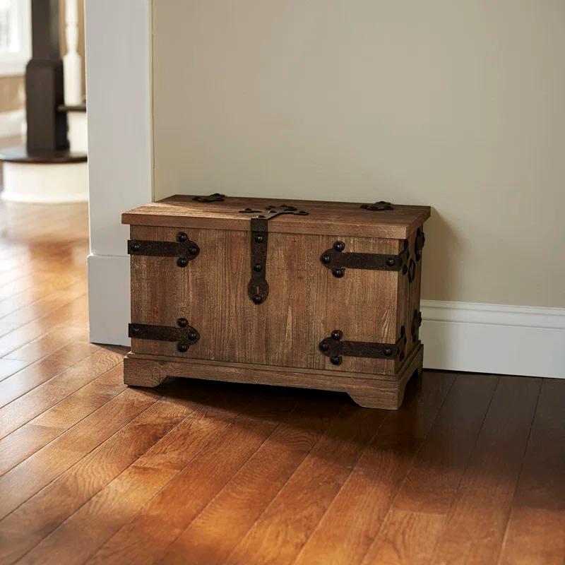 Household Essentials 2 Piece Wood Accent Trunk