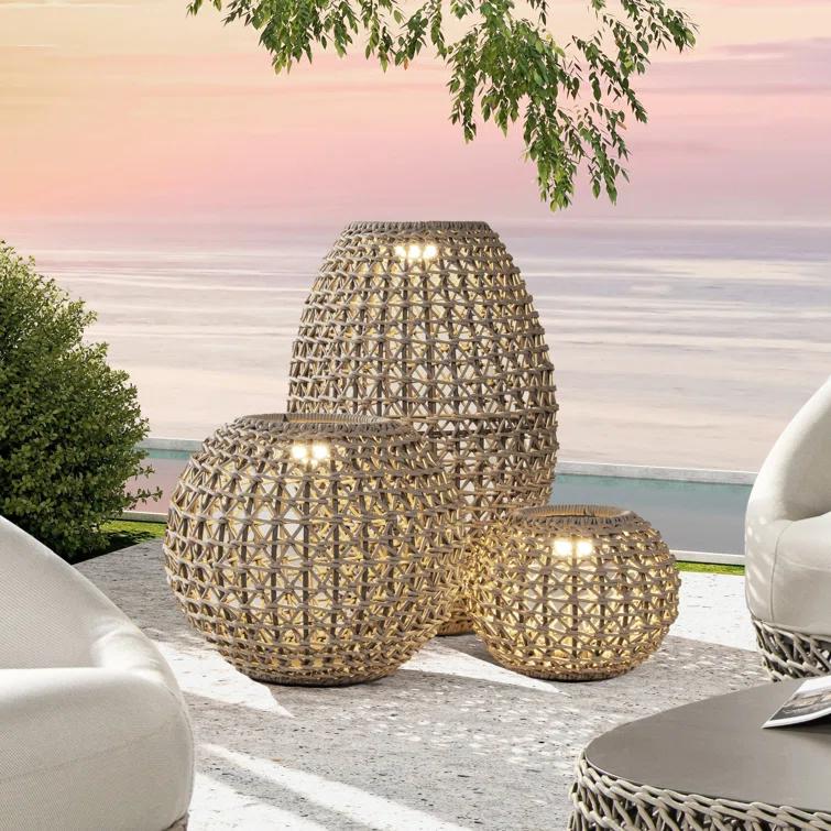 Jennifer Taylor Home Willow Plug-in Integrated LED Outdoor Lantern