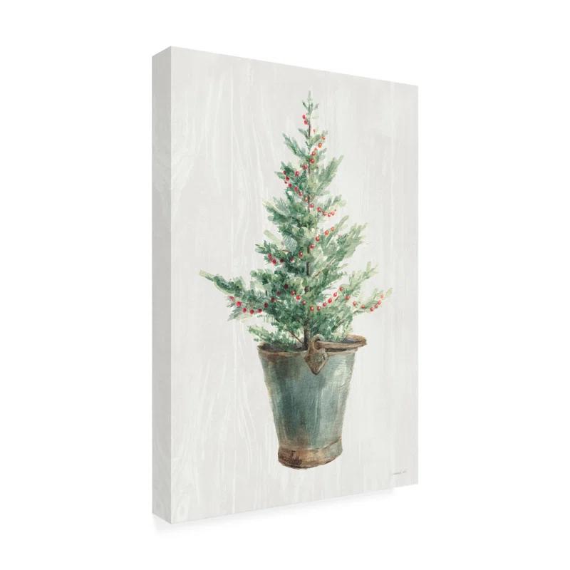The Holiday Aisle® " White And Bright Christmas Tree I " by Danhui Nai