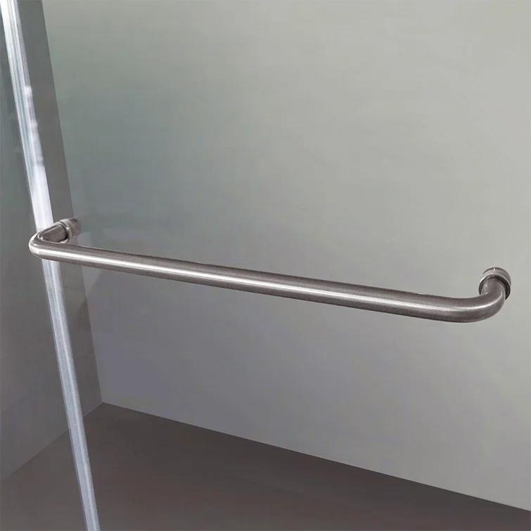 PET STOP LLC F5YDNC1F0736Q 60" Width x 76"Height Shower Doors with 3/8"(10mm) Clear Tempered Glass