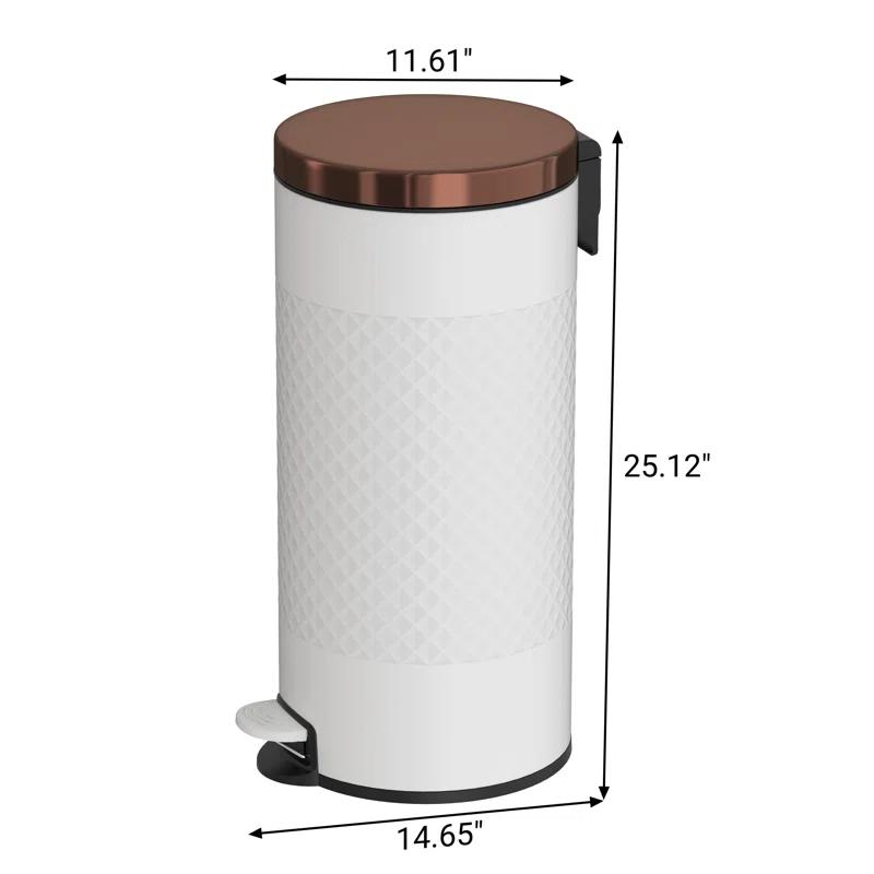 Innovaze Metal Step On Kitchen Trash Can - 8 Gallons