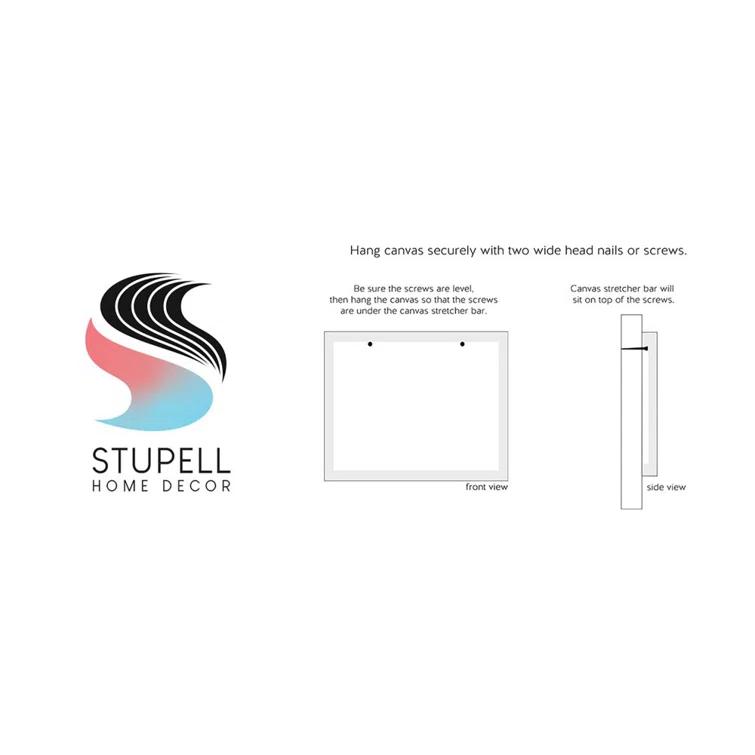 Stupell Industries Au-709-Canvas " Tropical Plant Leaves Abstraction " by Suzanne Wilkins Painting Print