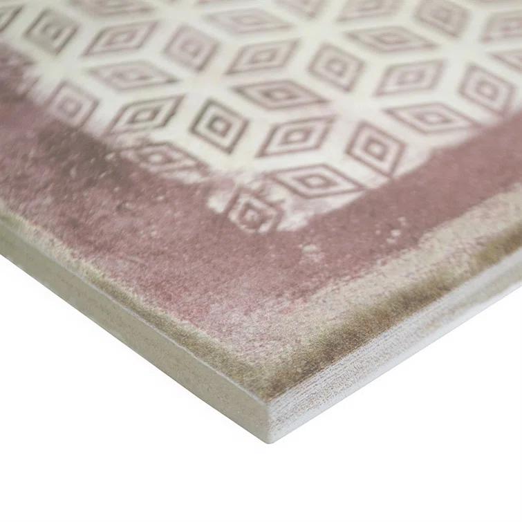 Bond Tile 8" x 8" Encaustic Patterned Look Wall & Floor Tile