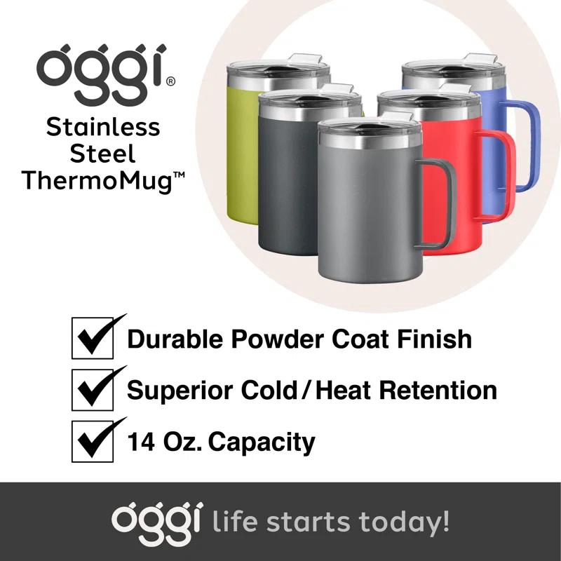 OGGI ThermoMug Vacuum Insulated Tumbler (420 ml, 14 oz)