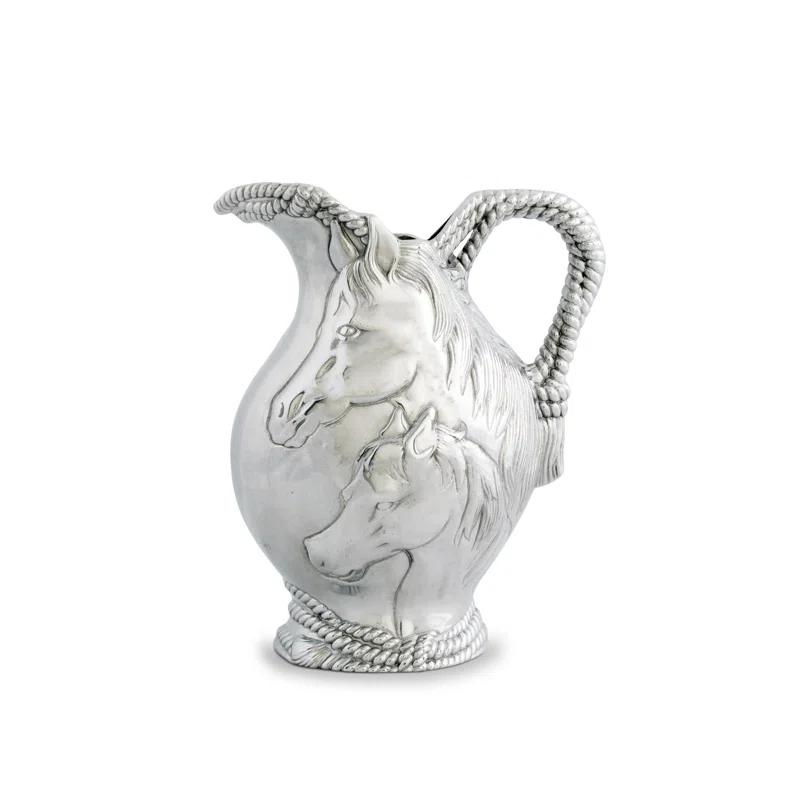 Arthur Court Designs Equestrian Horse and Rope Pitcher