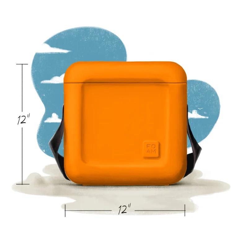 FOAM FOAM Portable 22 Quart EVA Lightweight Beach Rigid Hybrid Soft Side Cooler that Holds 30 Cans & Ice